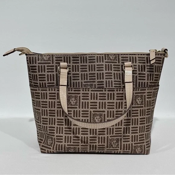 Anne Klein Lion Logo Crossbody Tote Bag - Picture 3 of 16